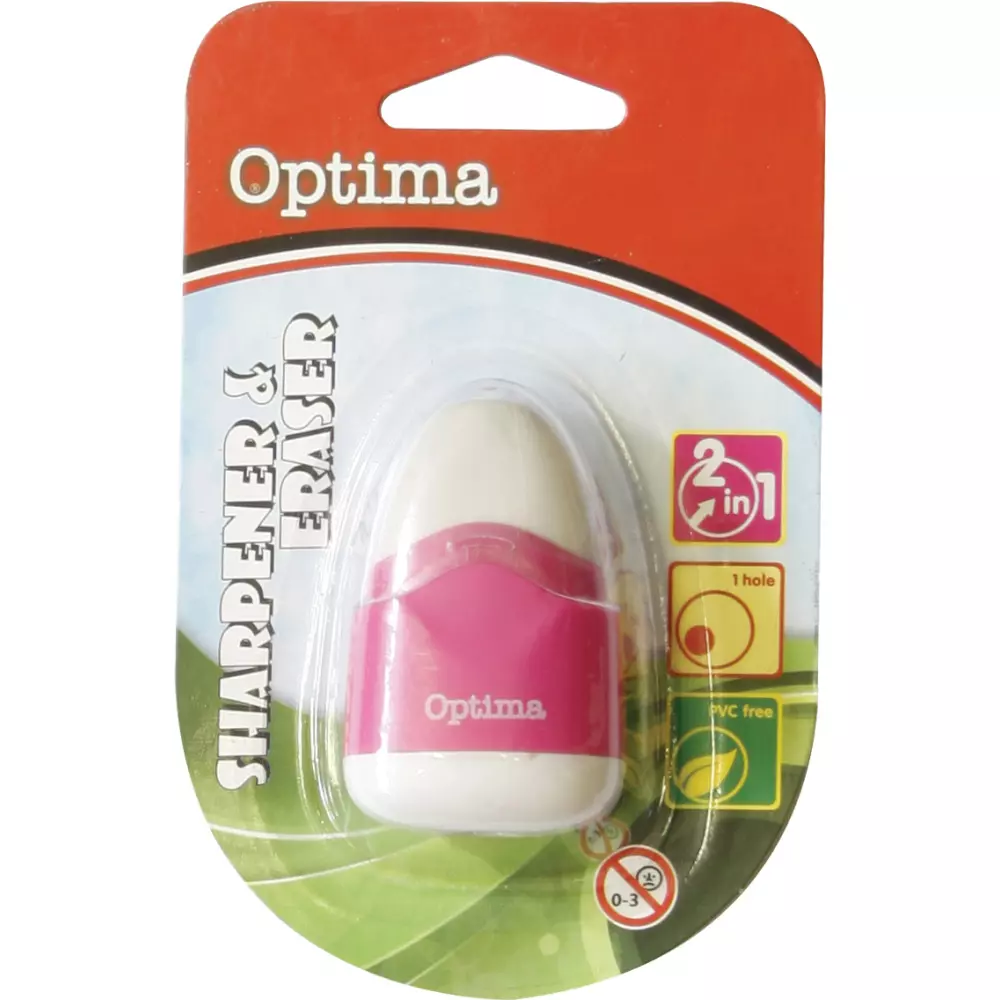 OPTIMA REZAČ/GUMICA ROUND DUO BLISTER