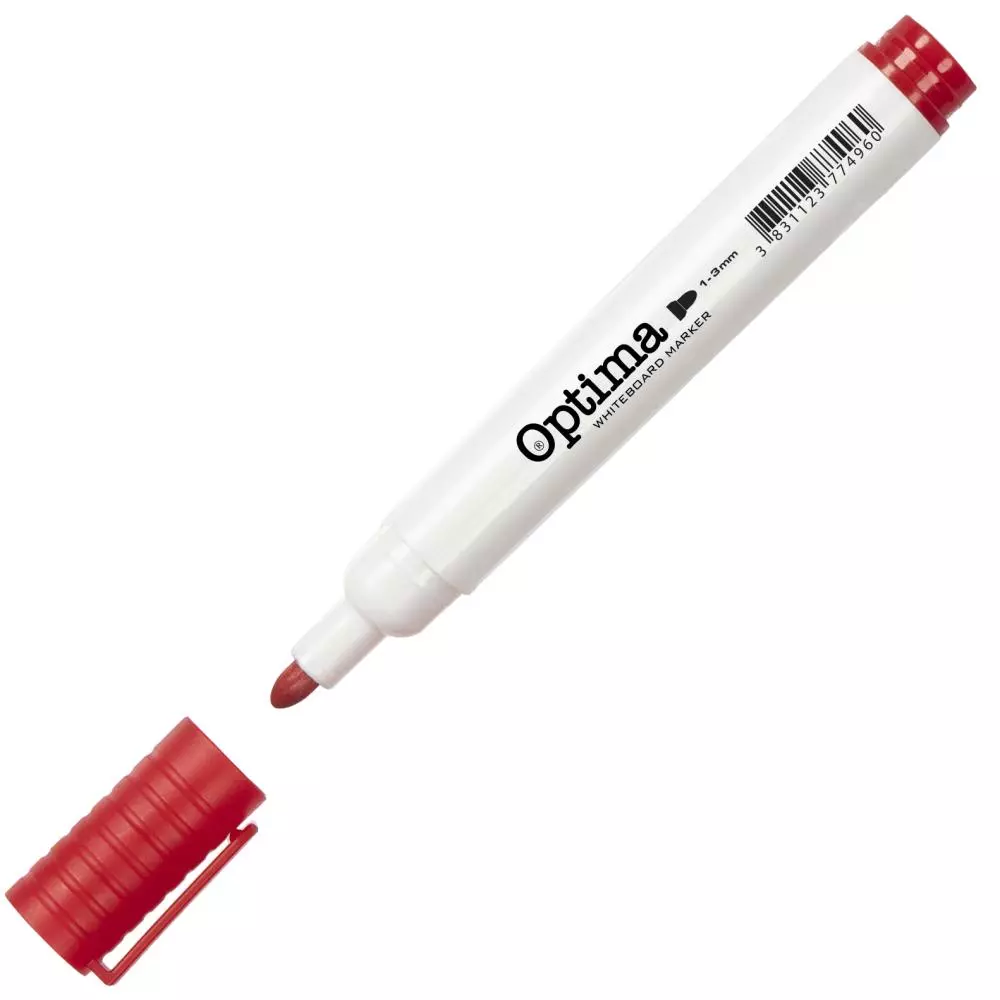 OPTIMA MARKER bela tabla CRVENI