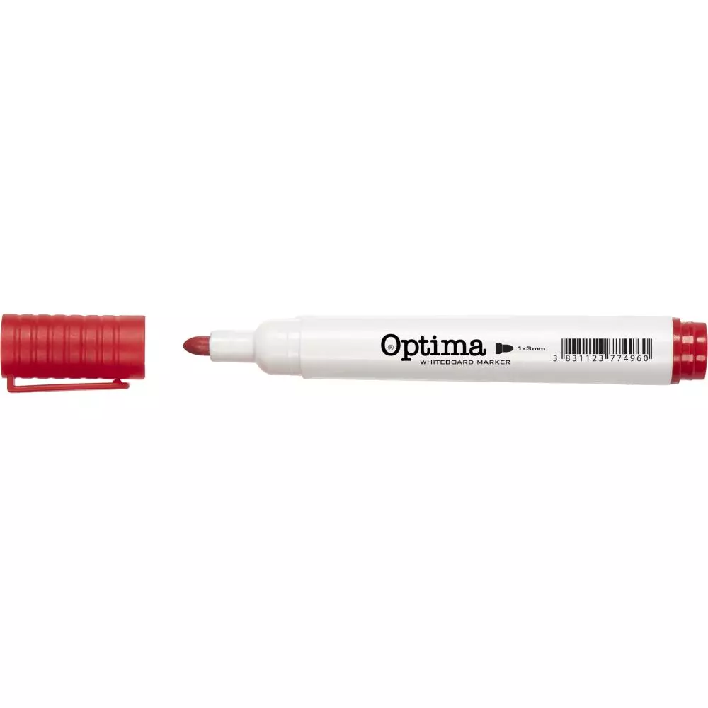 OPTIMA MARKER bela tabla CRVENI