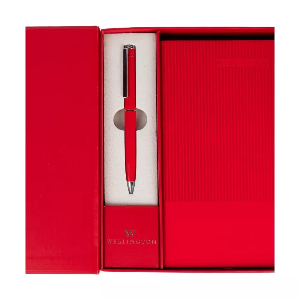 WELLINGTON SET OXFORD  HO+ NOTES CRVENI