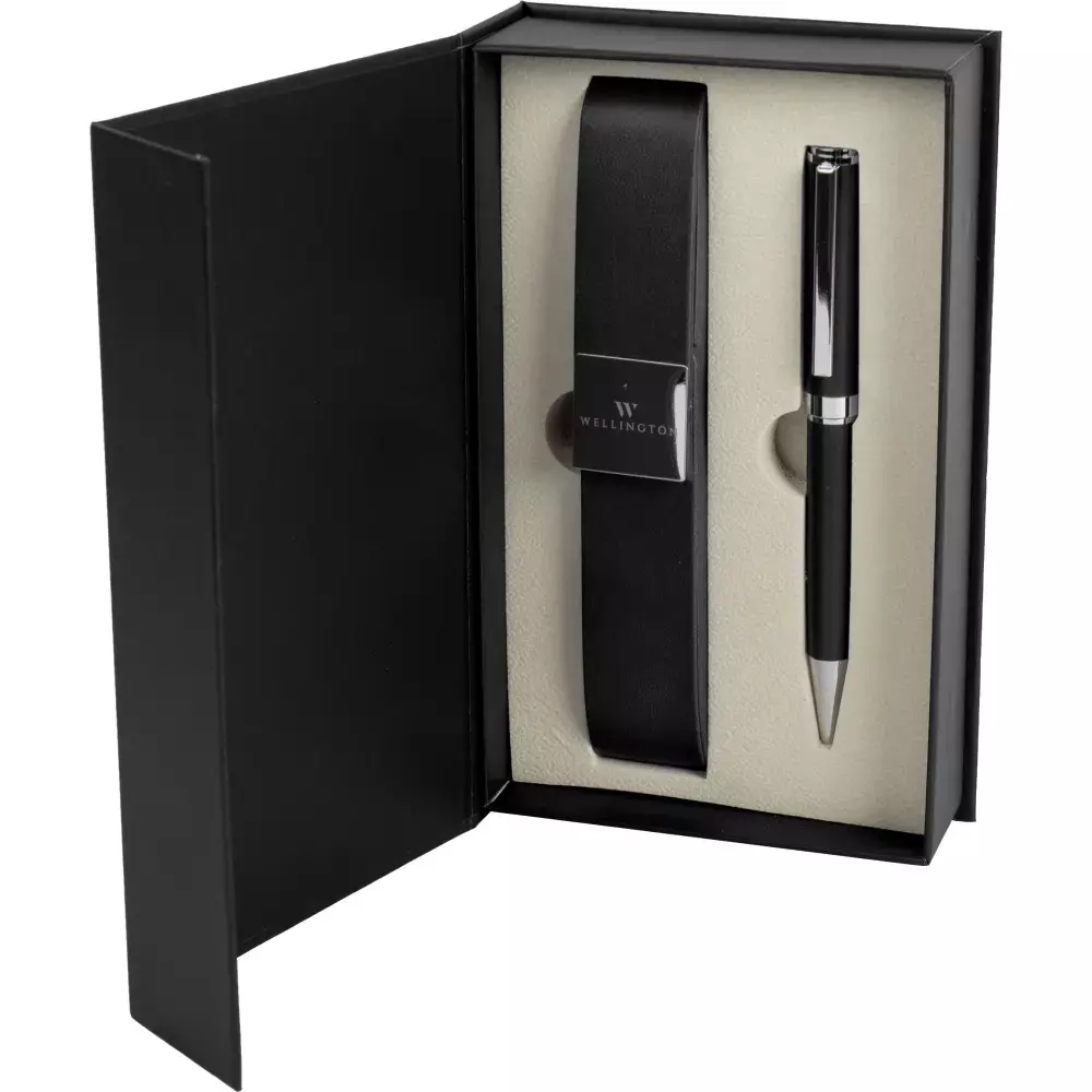 WELLINGTON SET  RO+ETUI CRNI