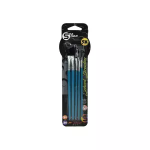 S-LINE ČETKICE 2 OGRUGLE+3 RAVNE 5/1 BL