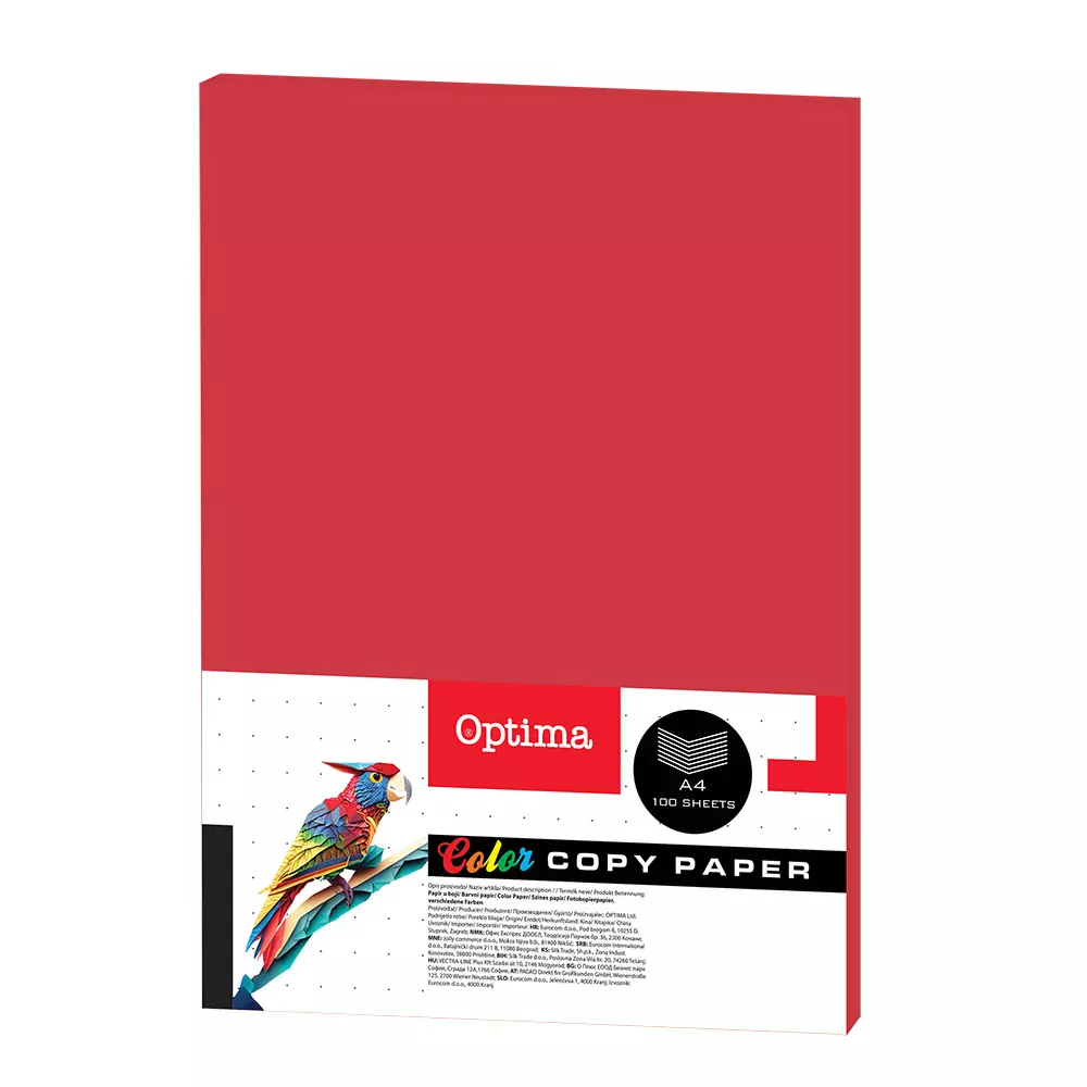 OPTIMA FTK PAPIR INT. CRVEN 100/1 80g A4