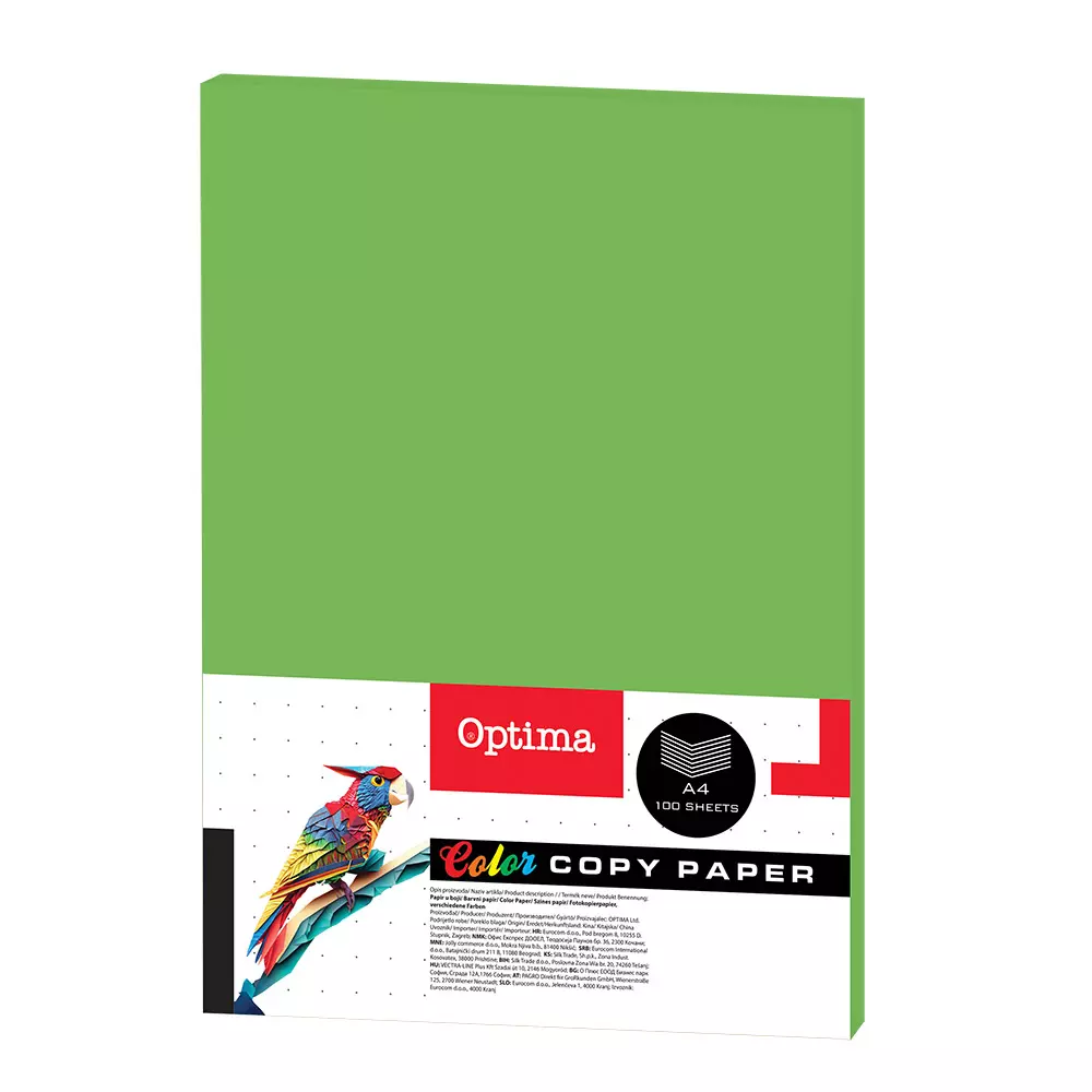 OPTIMA FTK PAPIR INT. ZELEN 100/1 80g A4