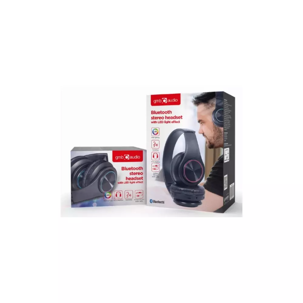 GEMBIRD SLUŠALICE BLUETOOTF BHP-LED-01