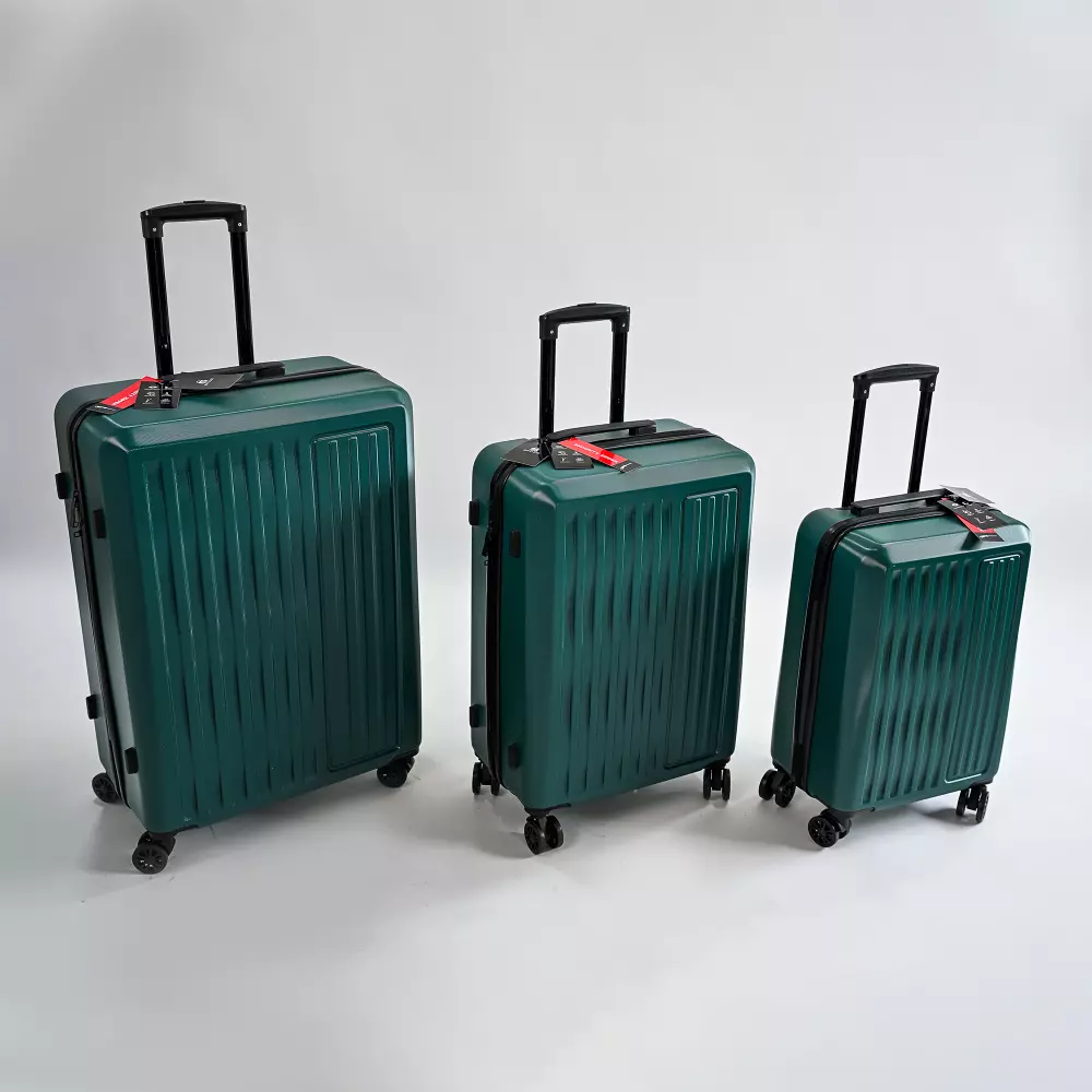 KOFERI ZA PUTOVANJE SET SPACE 3/1 ZELENI