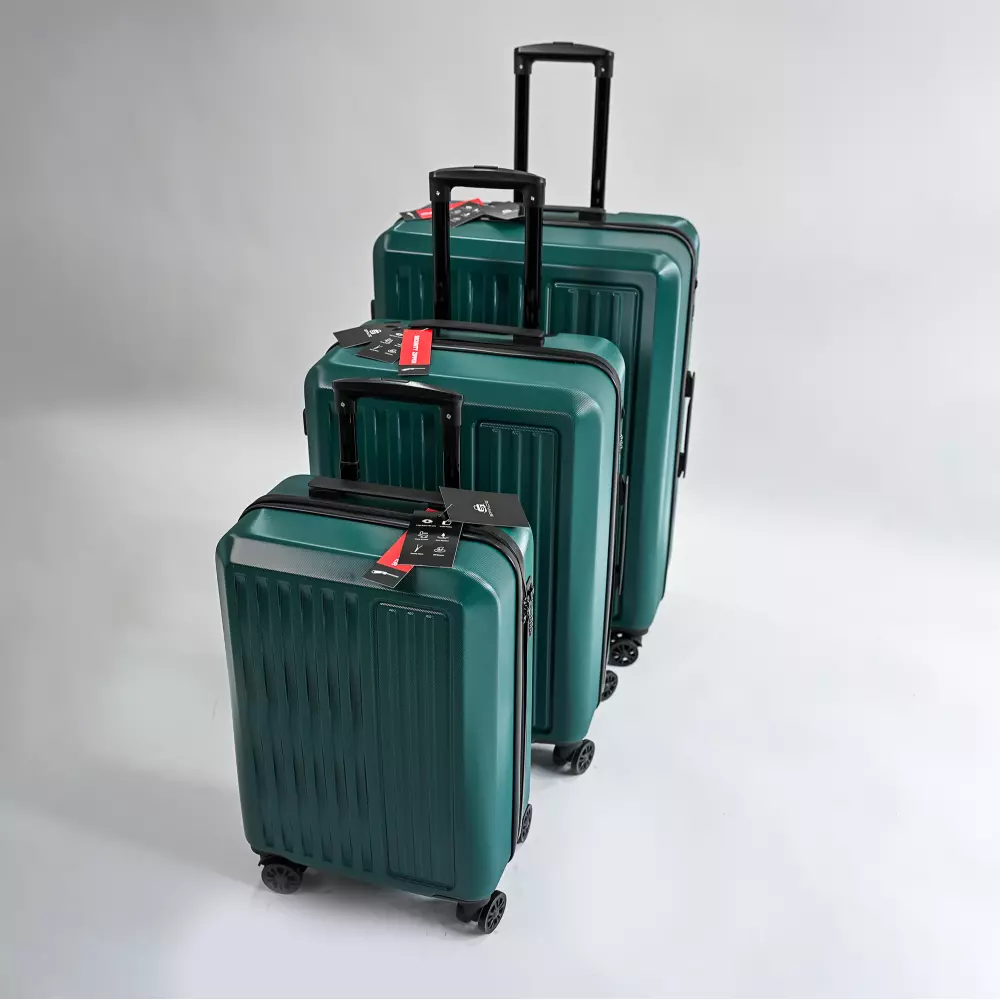 KOFERI ZA PUTOVANJE SET SPACE 3/1 ZELENI