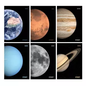 PLANETS   SVESKA A4  KVADRAT
