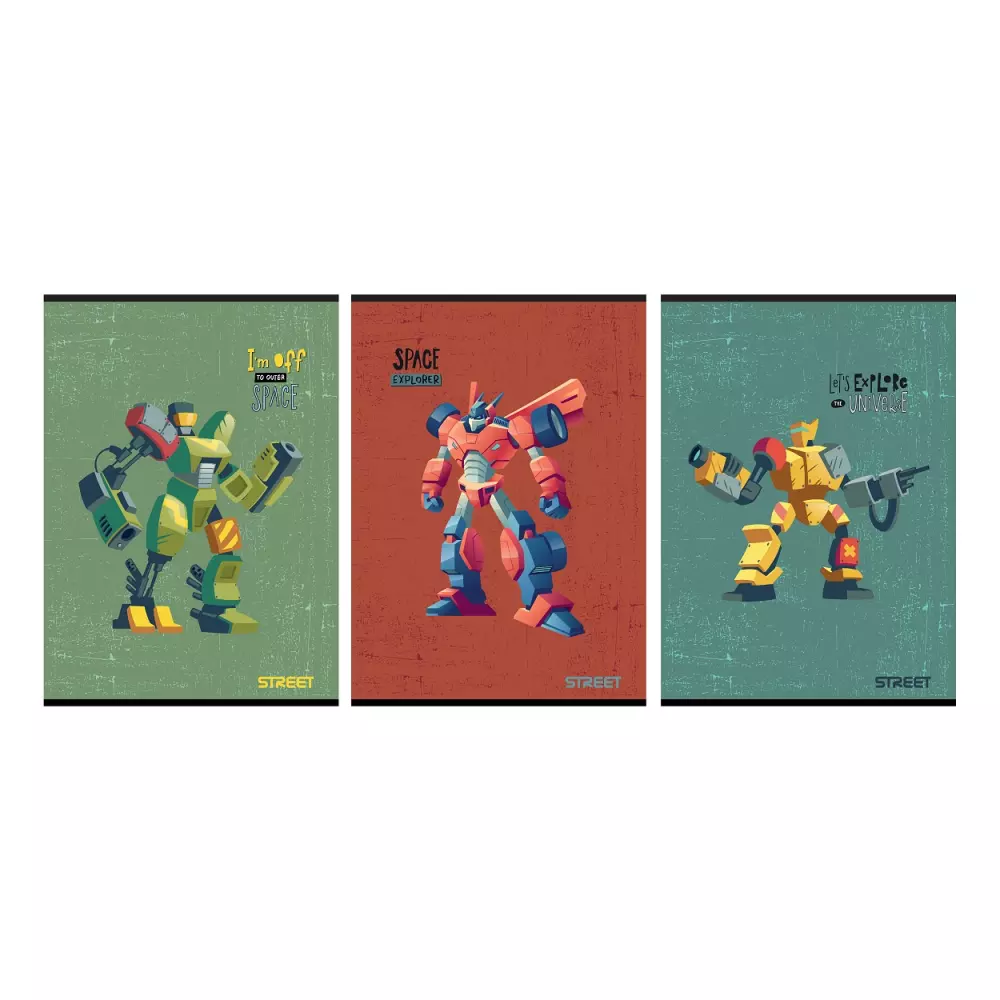 ROBOTS  SVESKA A4/54L/kvadrat