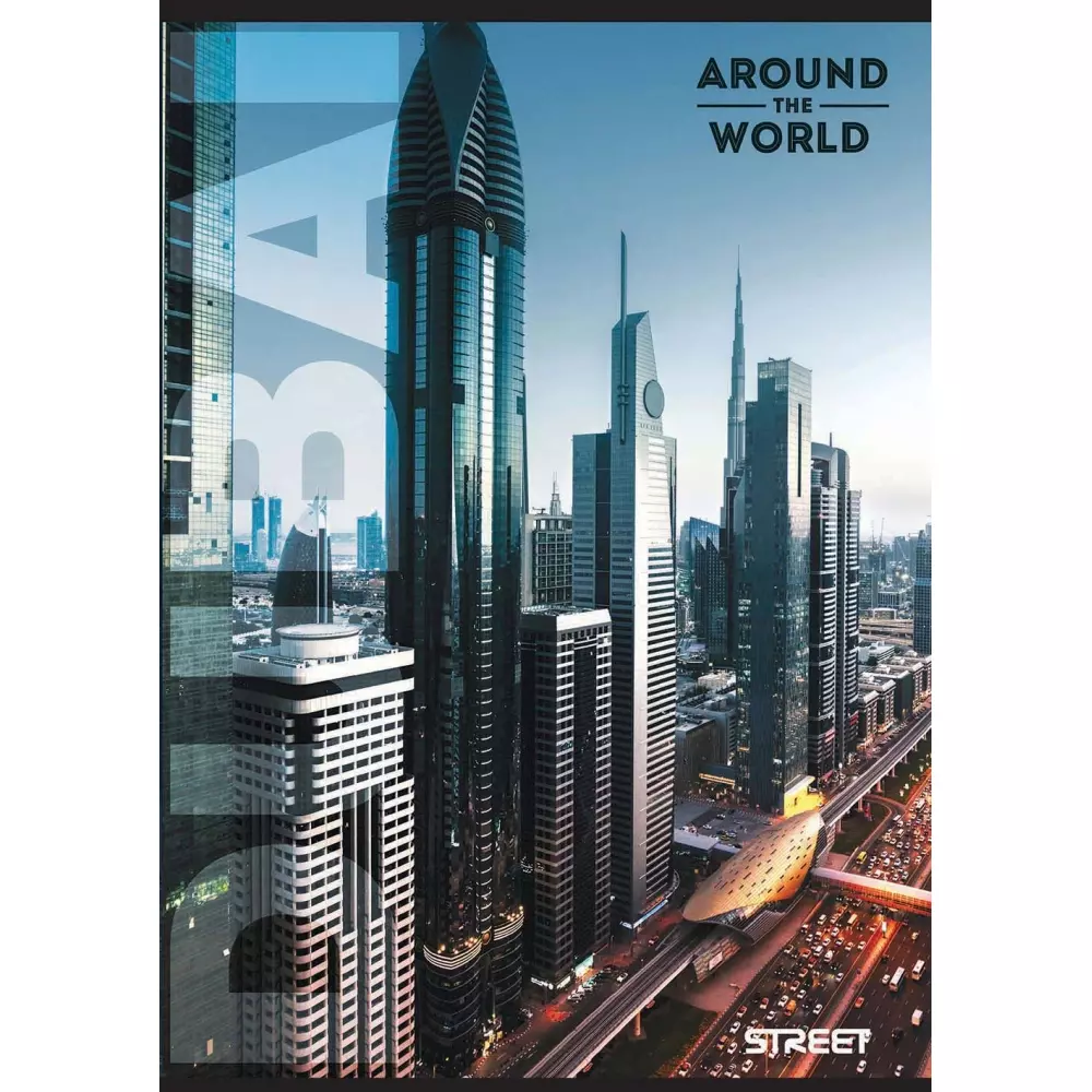 SVESKA A5 LINIJA MARGINA AROUND THE WORL