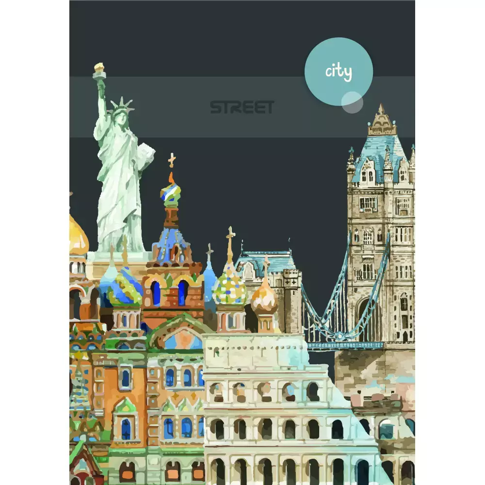 CITY BREAK  SVESKA A4/54/LINIJE  80G