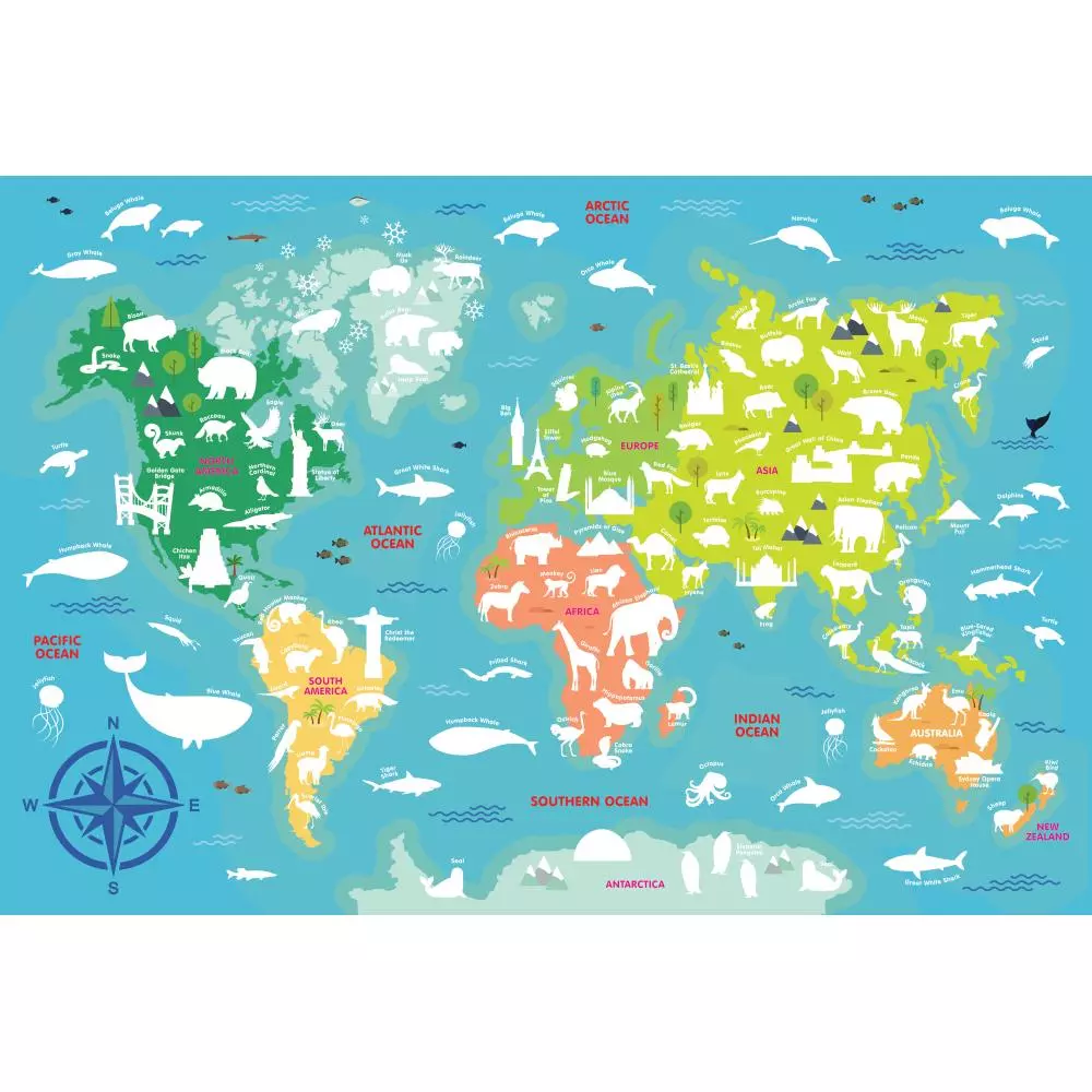 POSTER  NALEPNICE WORLD