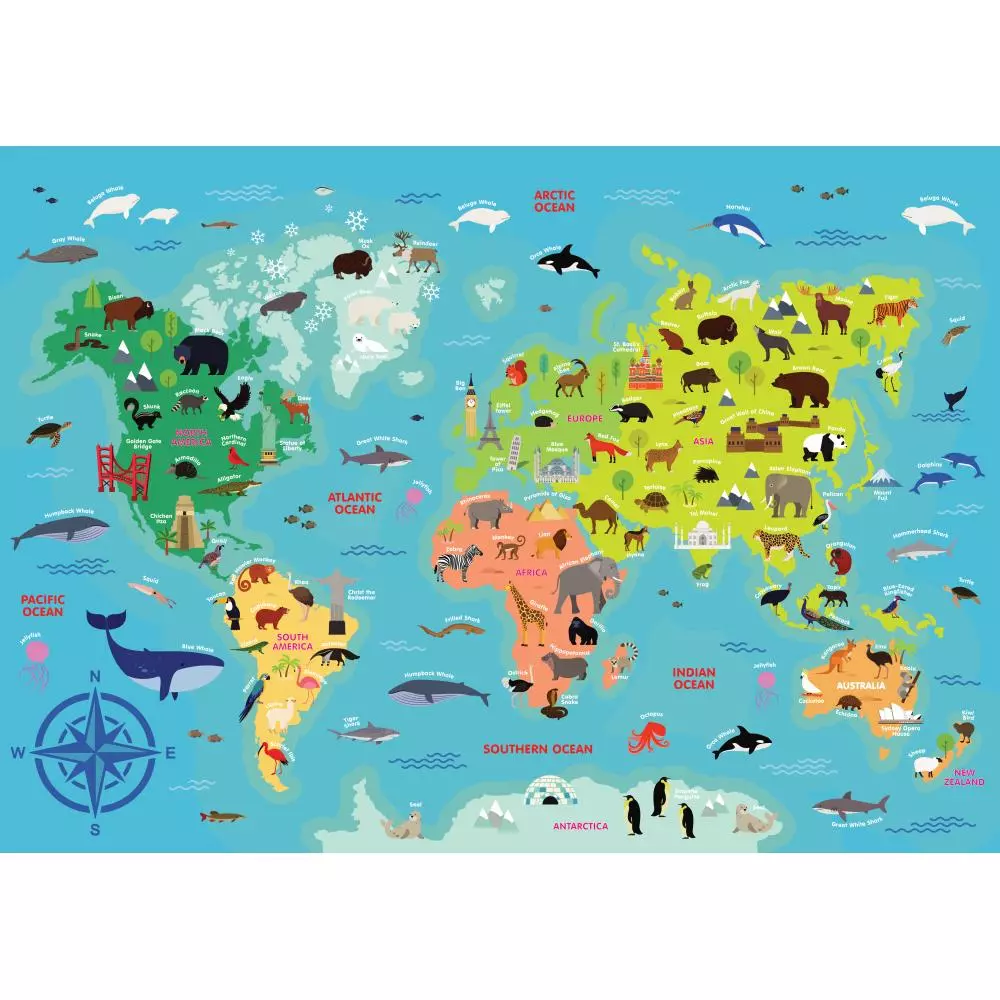 POSTER  NALEPNICE WORLD