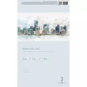 BLOK CREATIVE AKVAREL A4 24L 190G