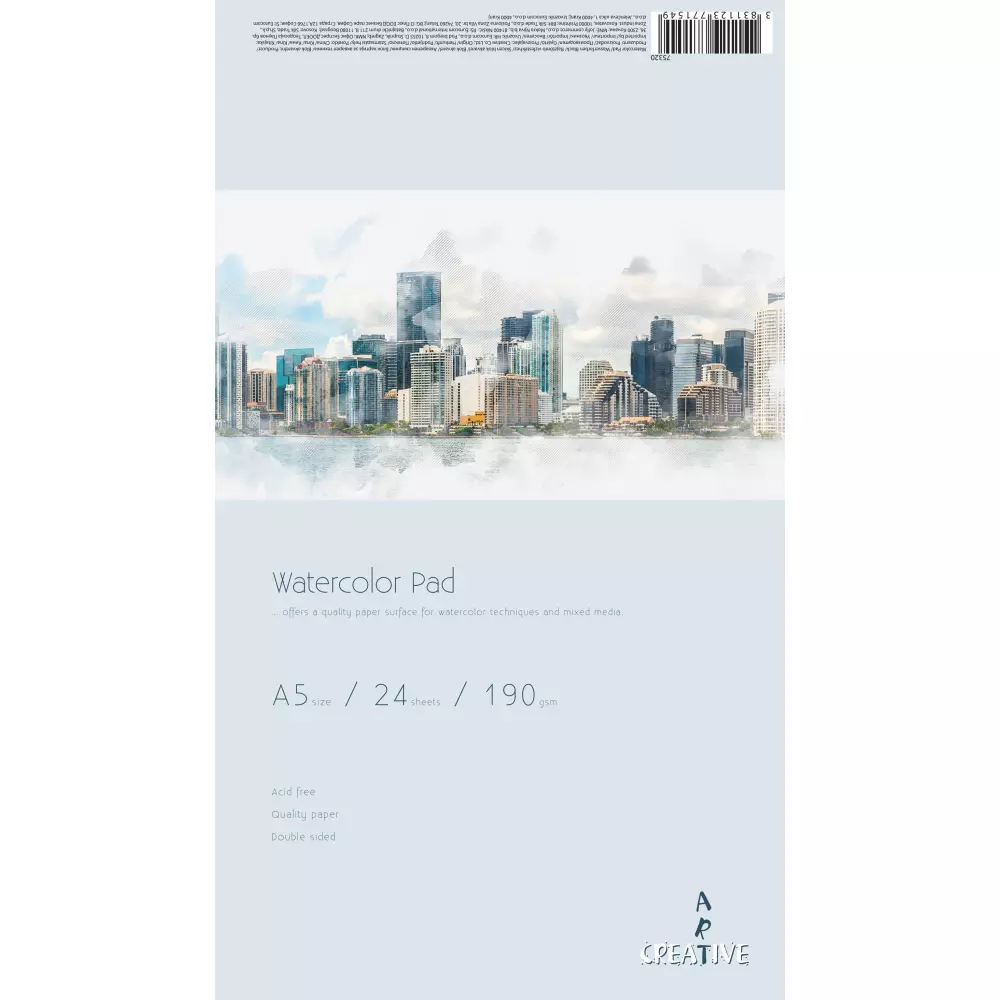 BLOK CREATIVE AKVAREL A5 24L 190G