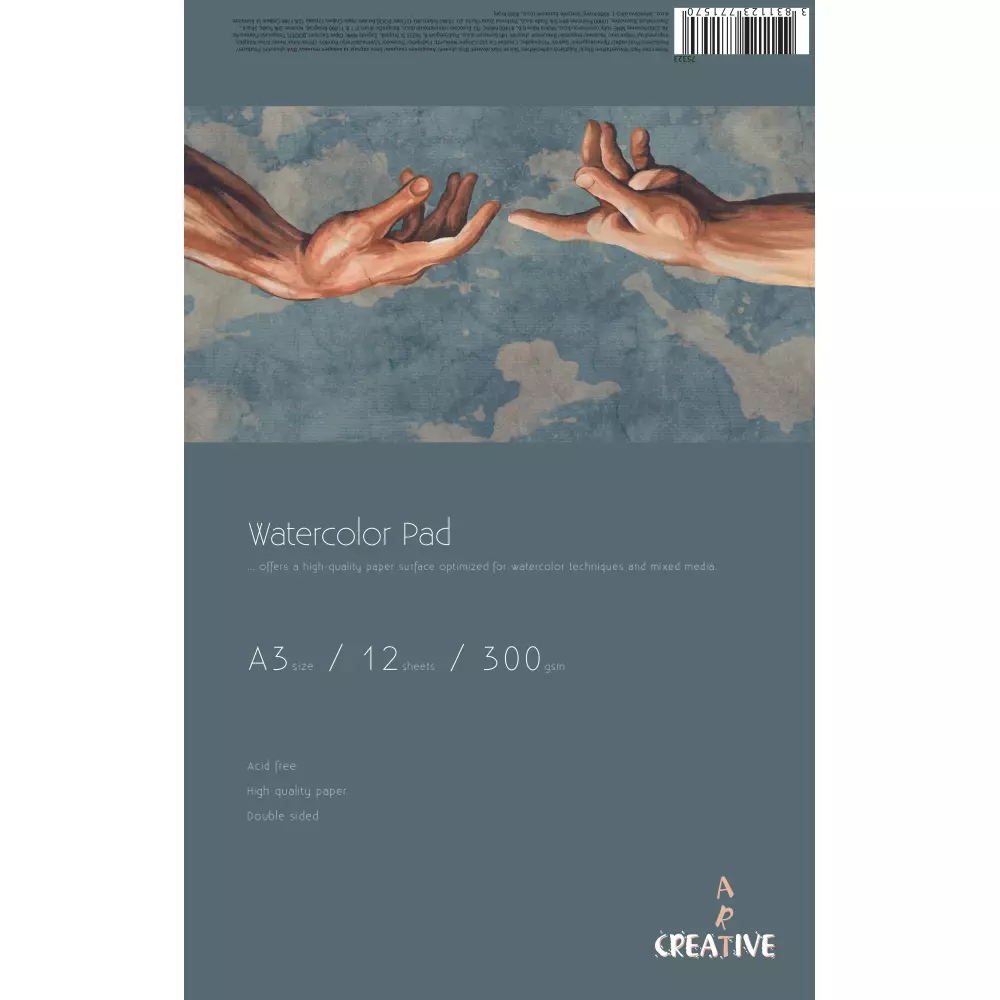 BLOK CREATIVE AKVAREL A3 12L 300G