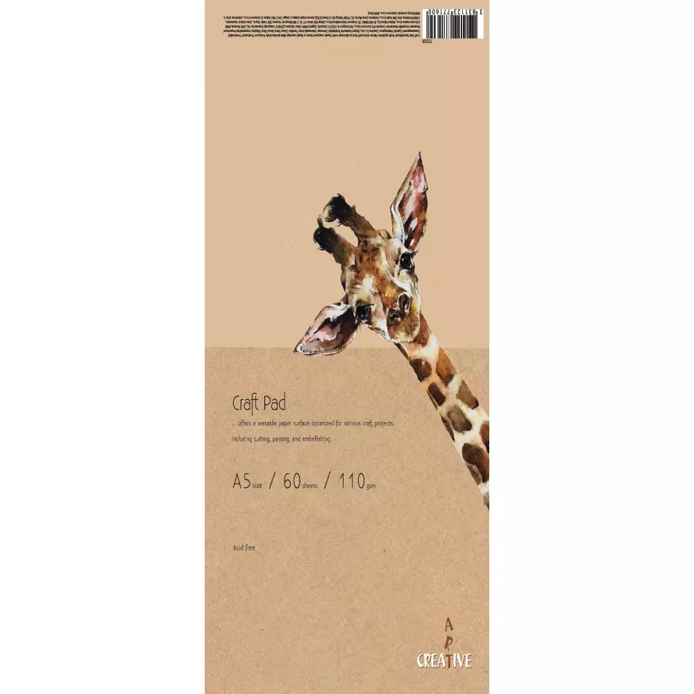 BLOK CREATIVE SKICEN KRAFT A5 60L 110G