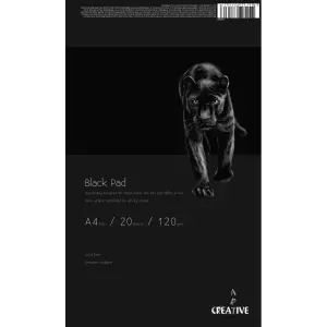 BLOK CREATIVE SKICEN CRNI A4 20L 120G