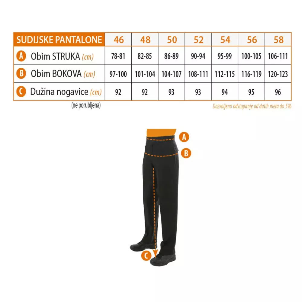 PEAK SUDIJSKE PANTALONE 2025 CR 52