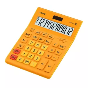 CASIO stoni kalkulator GR12 oranz
