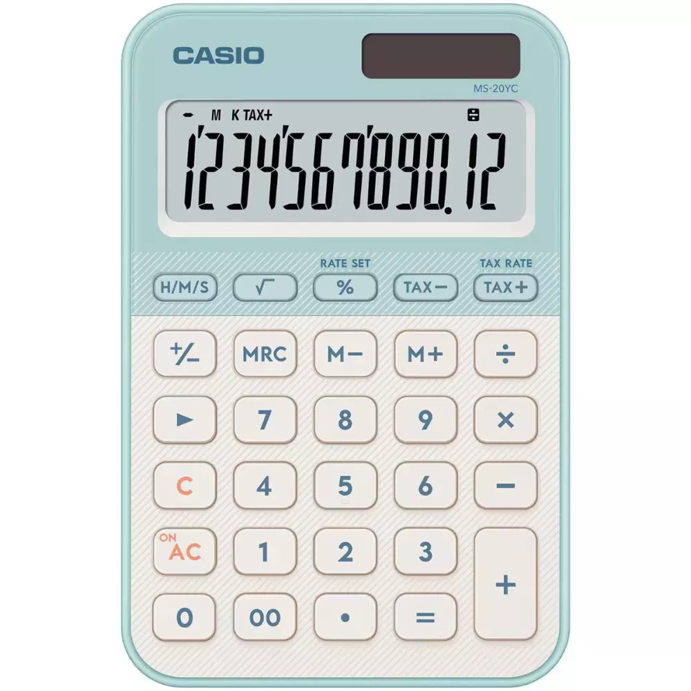 CASIO stoni kalkulator MS 20 SV ZELENI