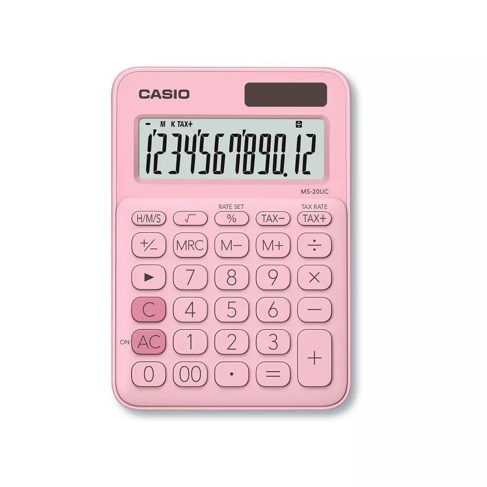 CASIO stoni kalkulator MS20 PK PINK