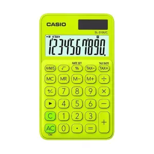 CASIO dzepni kalkulator SL 310 sv.zeleni