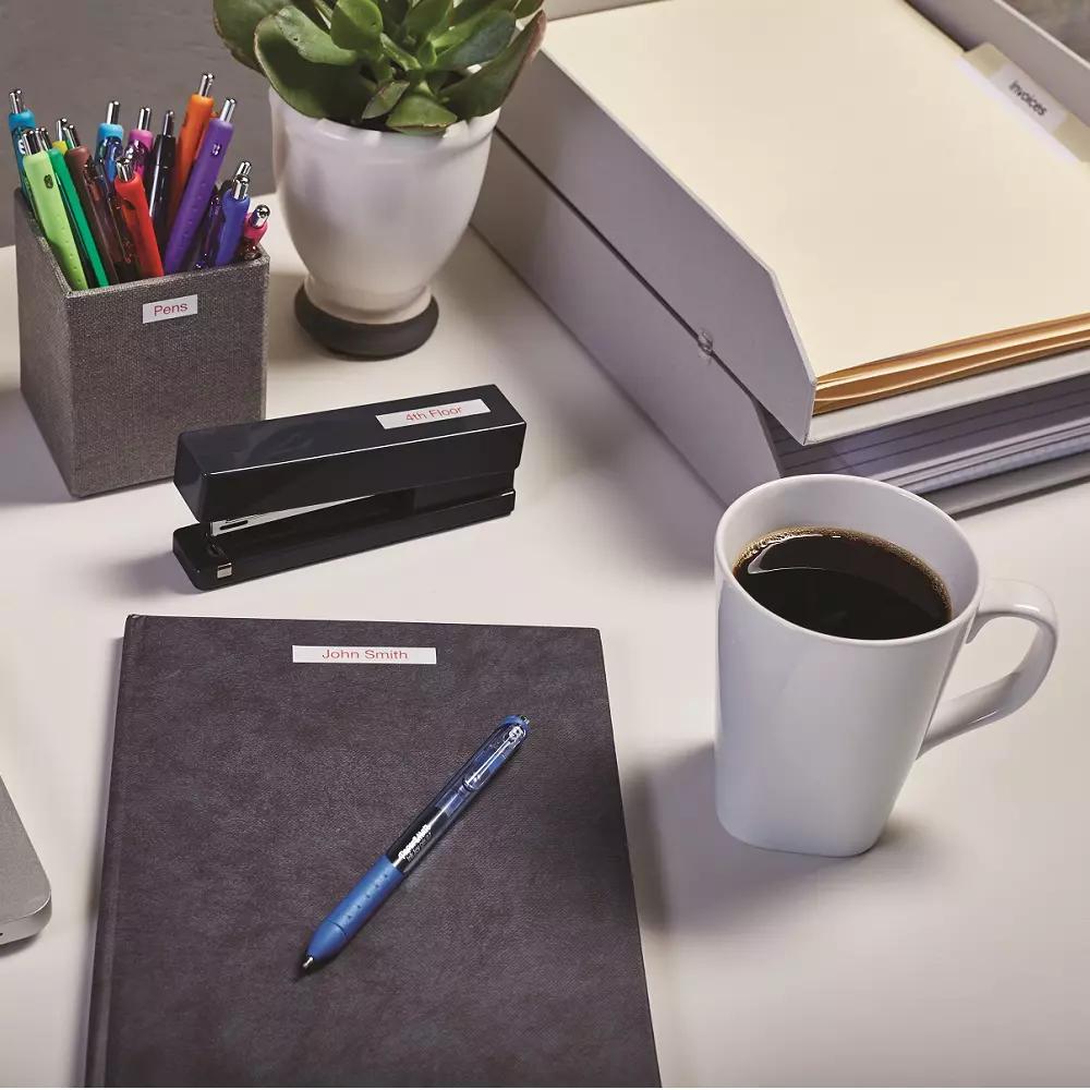 DYMO traka D1 9mm x 7m, crvena na belom