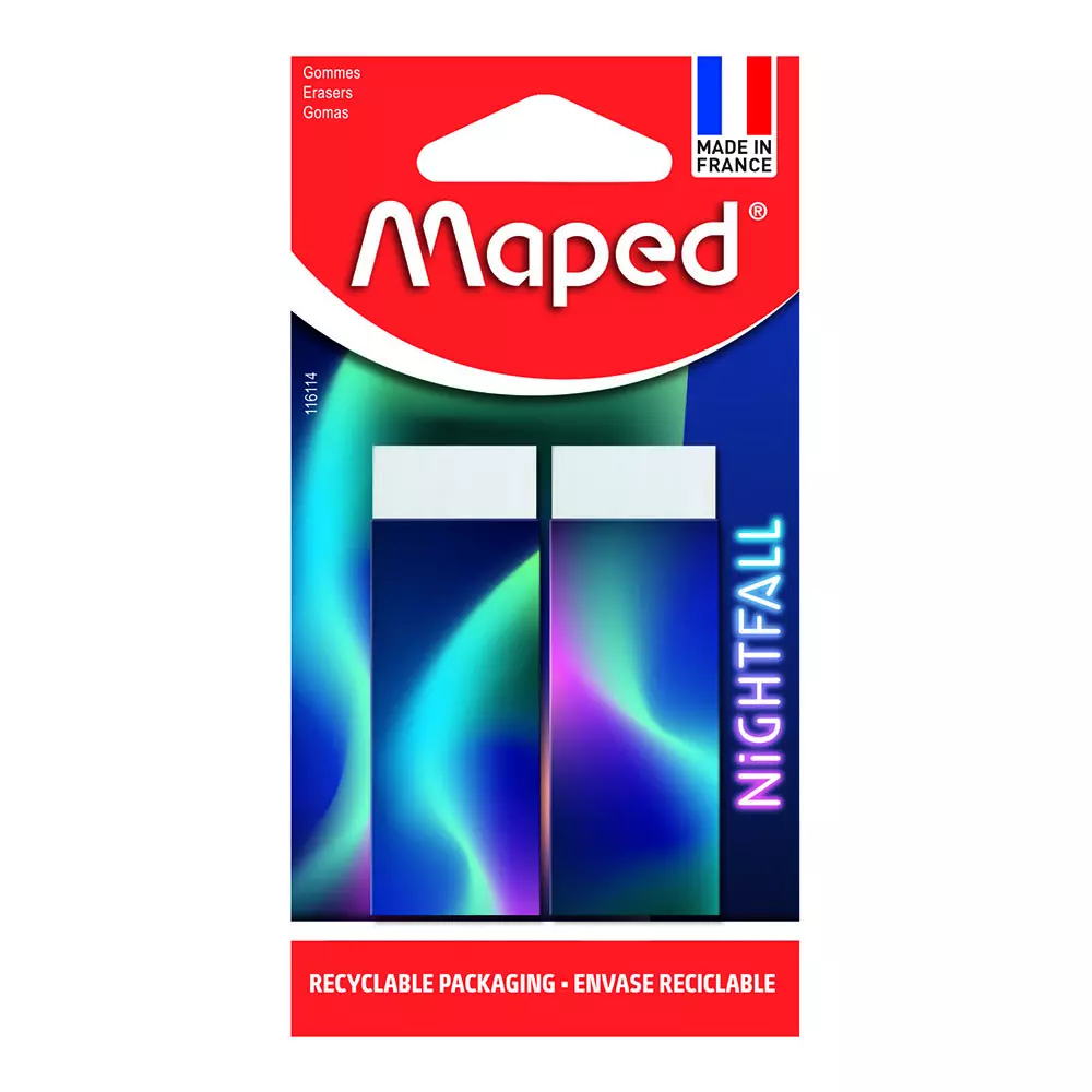 MAPED gumica NIGHTFALL 2/1 blister