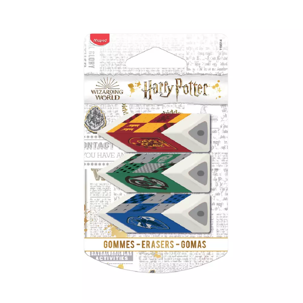 MAPED gumica HARRY POTTER 1/3 blister