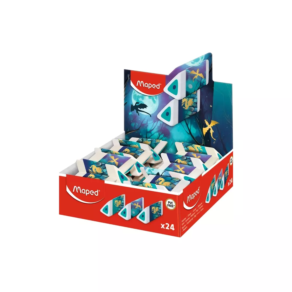 MAPED gumica DRAGON Piramida 1/24 disple