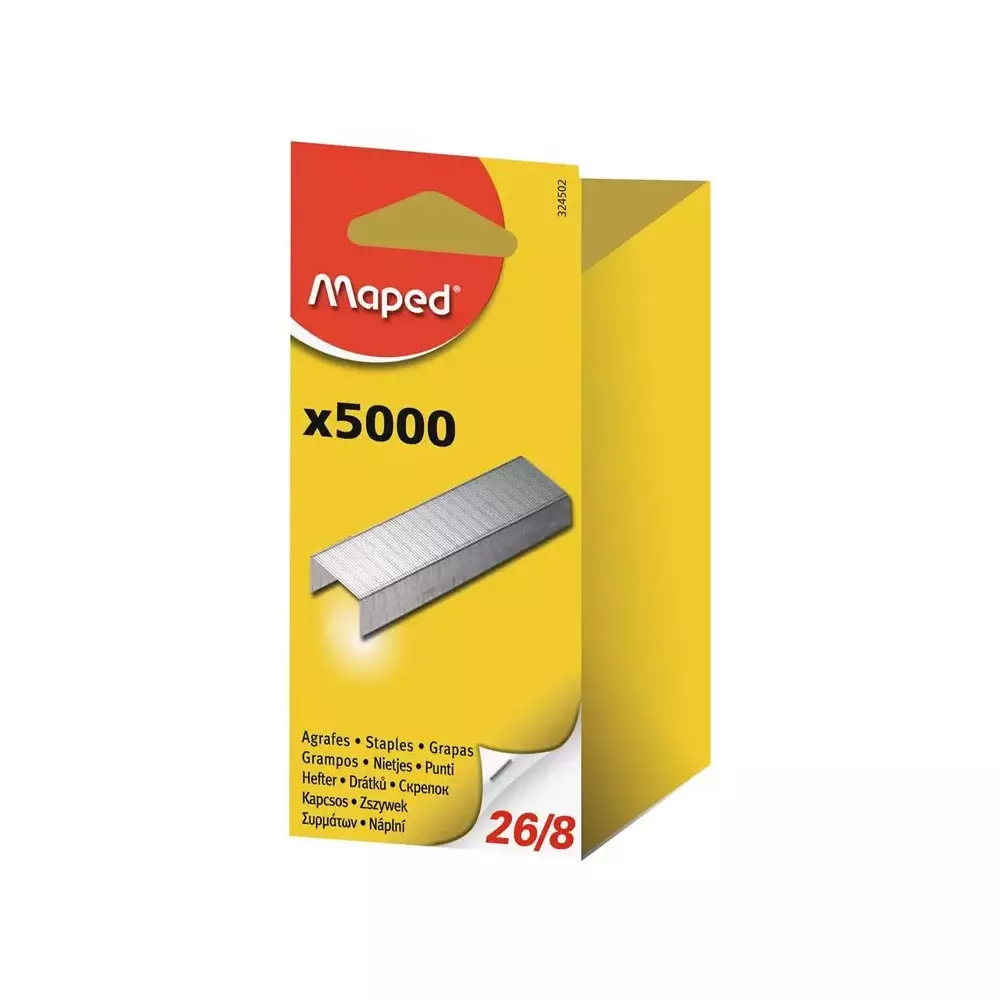 MAPED klamerice 26/8 kutija velika 5000