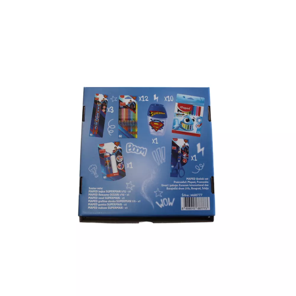 MAPED skolski set Supermen