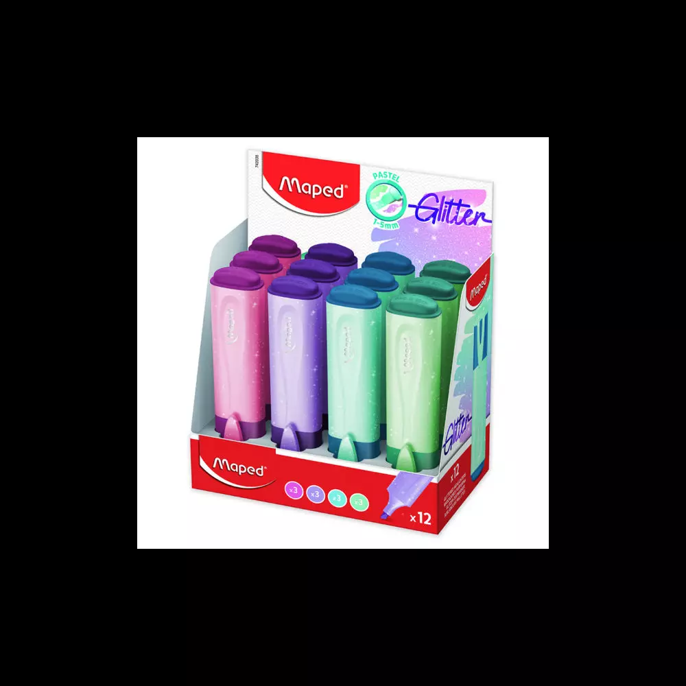 MAPED text marker PASTEL zeleni sljokice