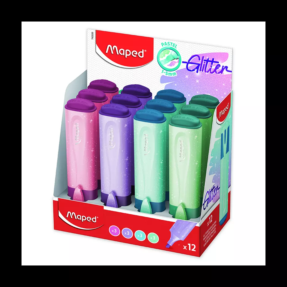 MAPED text marker PASTEL violet sljokice
