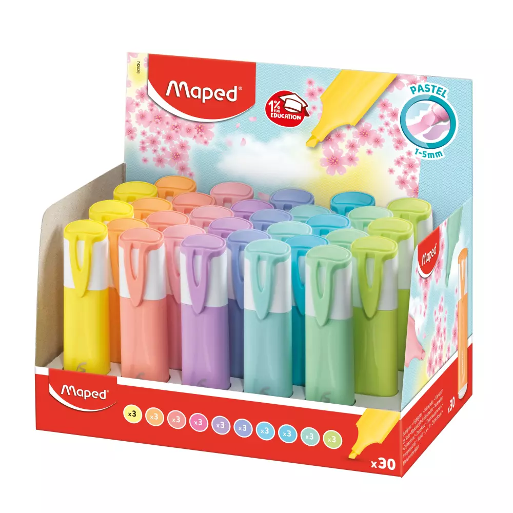 MAPED text marker PASTEL 1/30