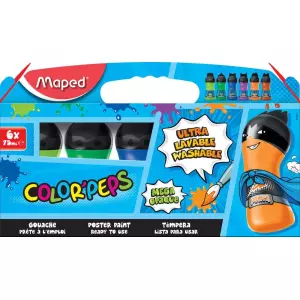 MAPED tempere SUPERHEROJ 6x75ml dop.boje