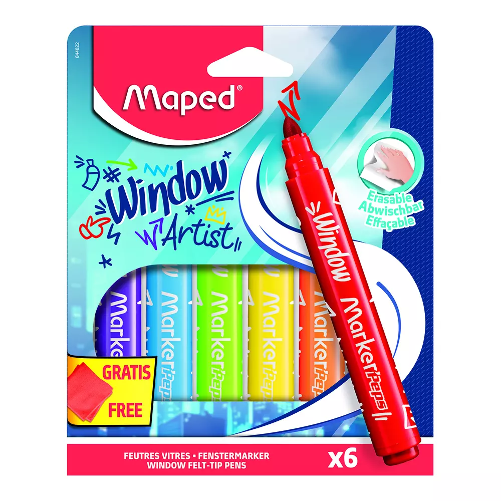 MAPED flomaster Window 6 pisi-brisi