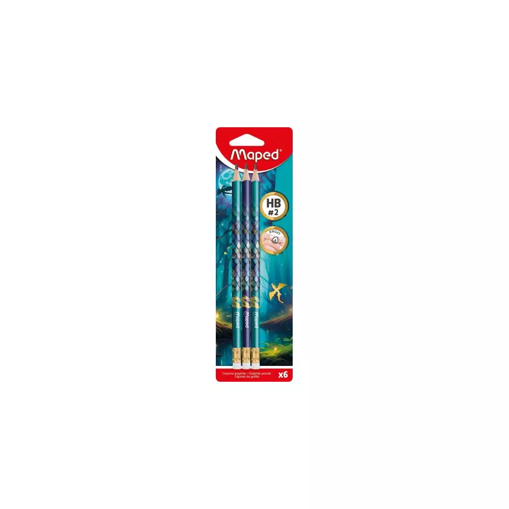 MAPED grafitna sa gumic DRAGON 1/6