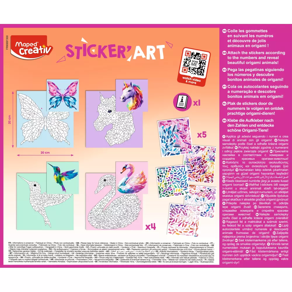 MAPED KREATIV set Prelepe zivotinje