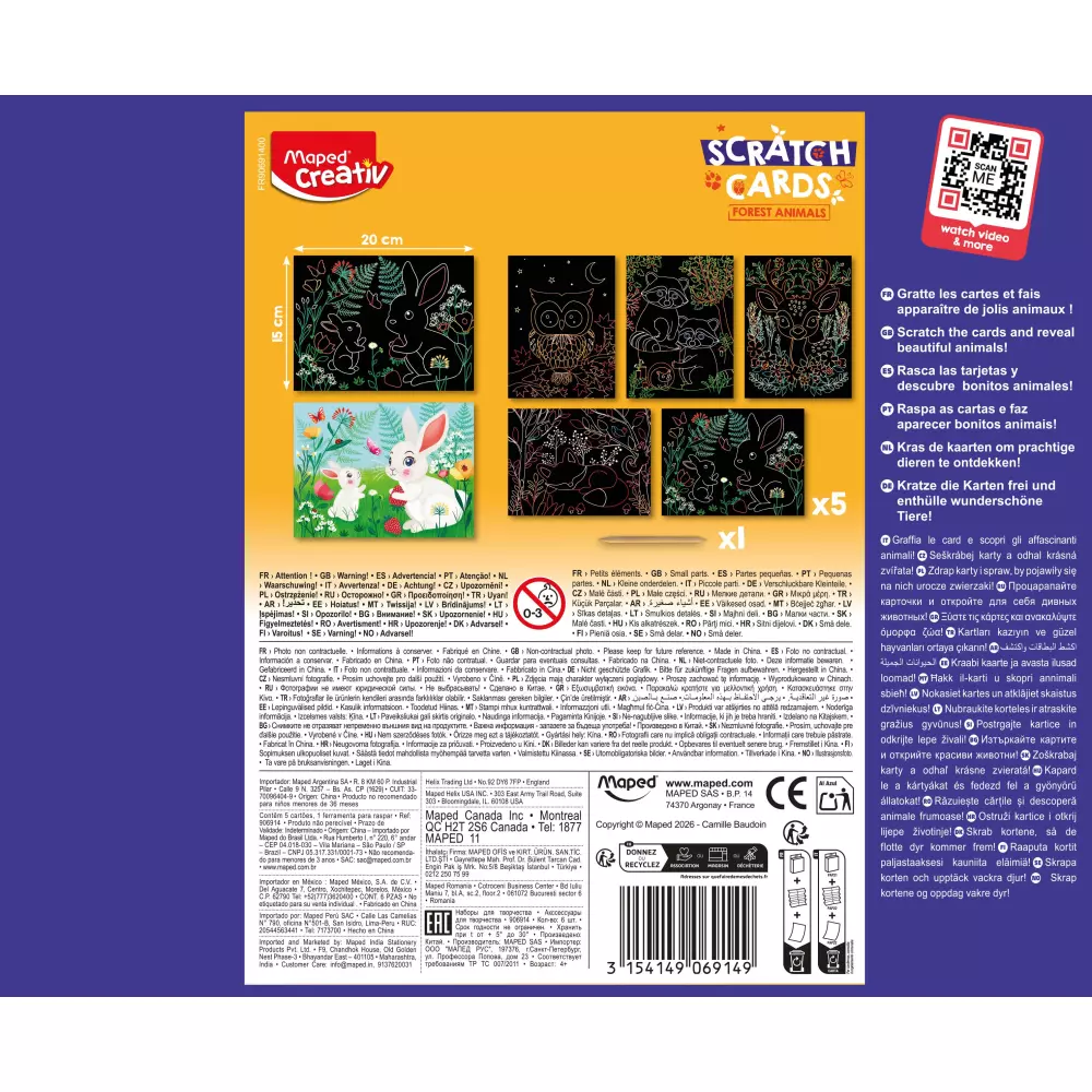 MAPED KREATIV set Sumsker zivotinje