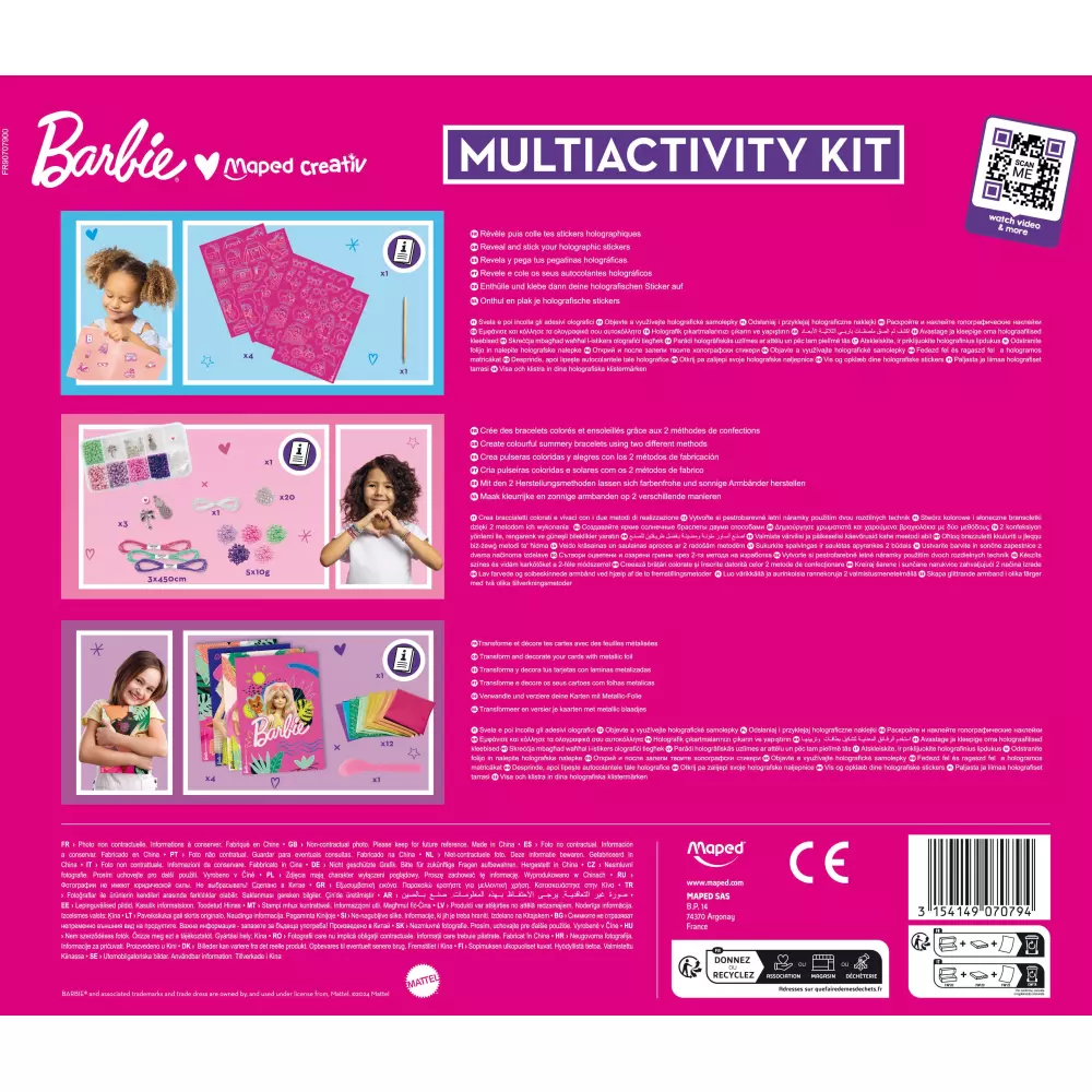 MAPED KREATIV BARBIE set 90 delova