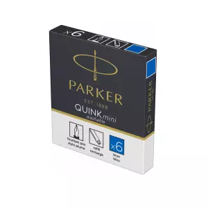 PARKER patrone mini QUINK blue 1/6