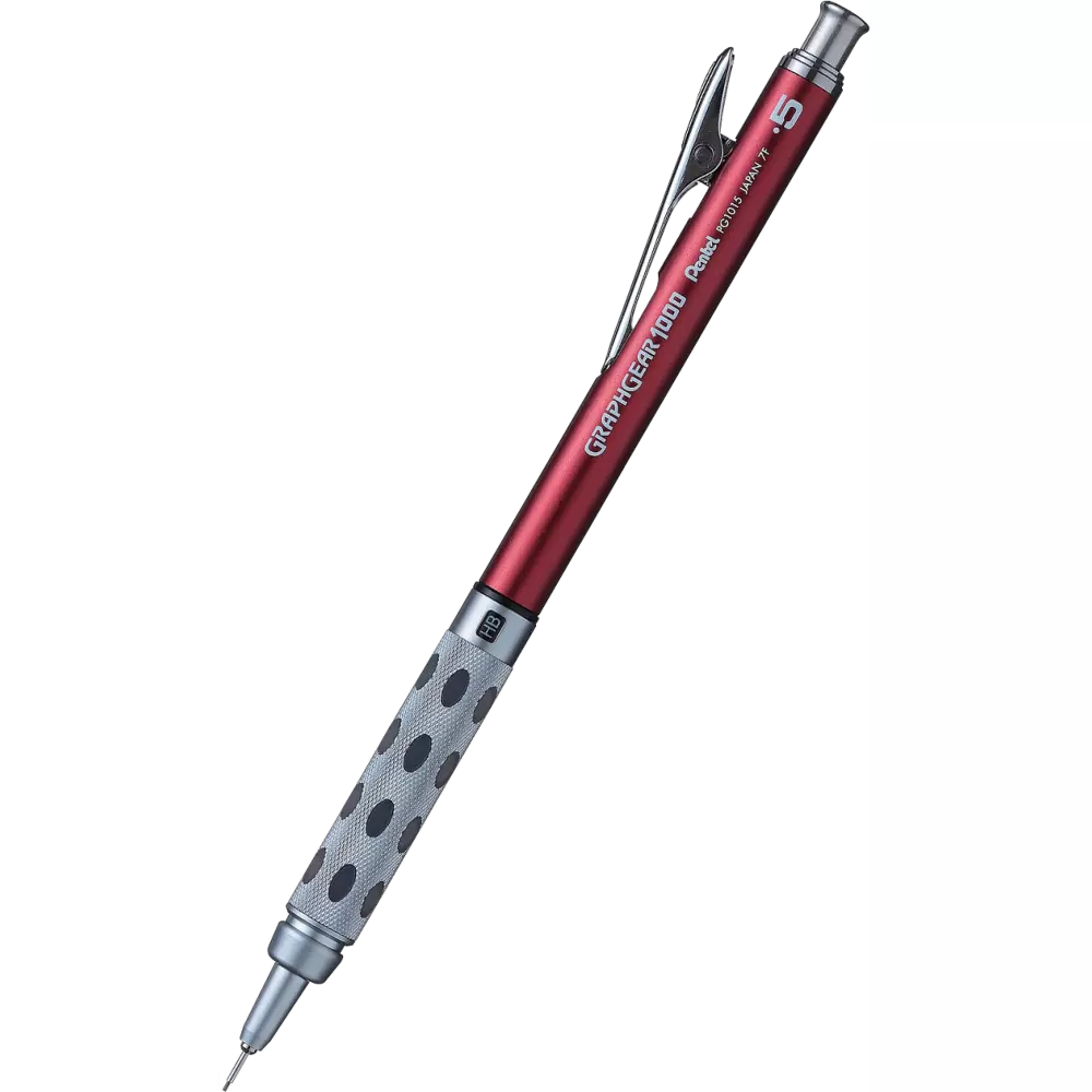 PENTEL set PO GRAPHGEAR 0.5 crvena