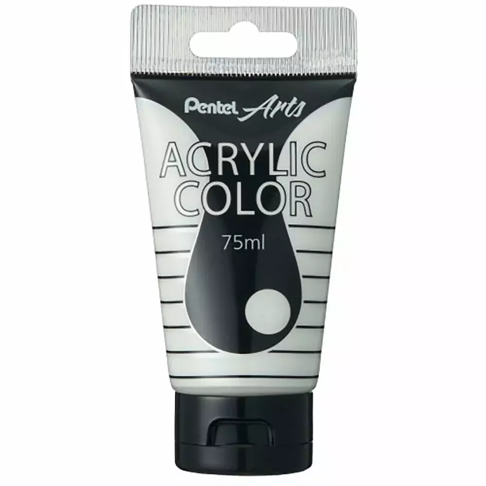 PENTEL akrilna boja 75ml biserno bela